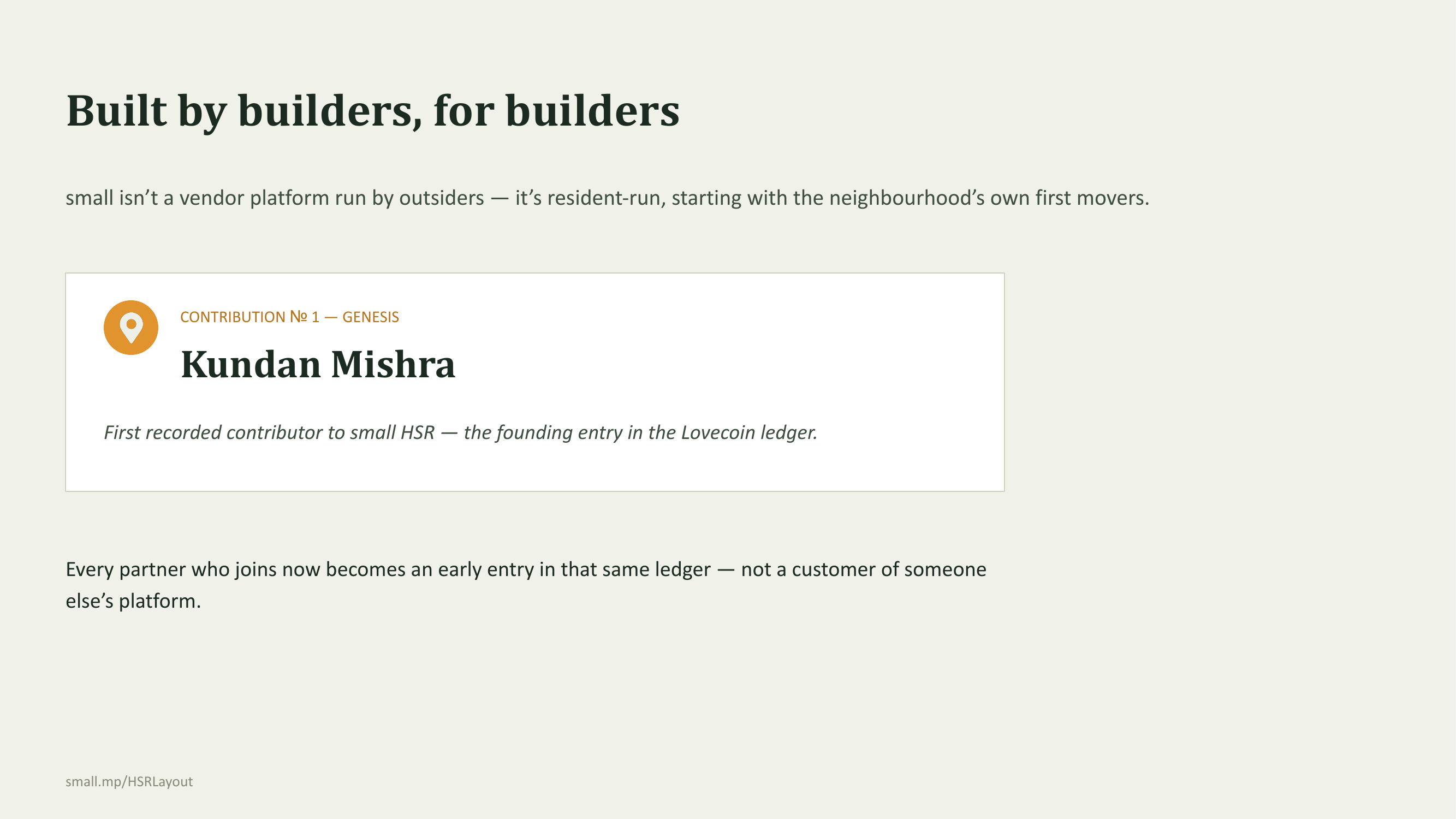 Built by builders, for builders